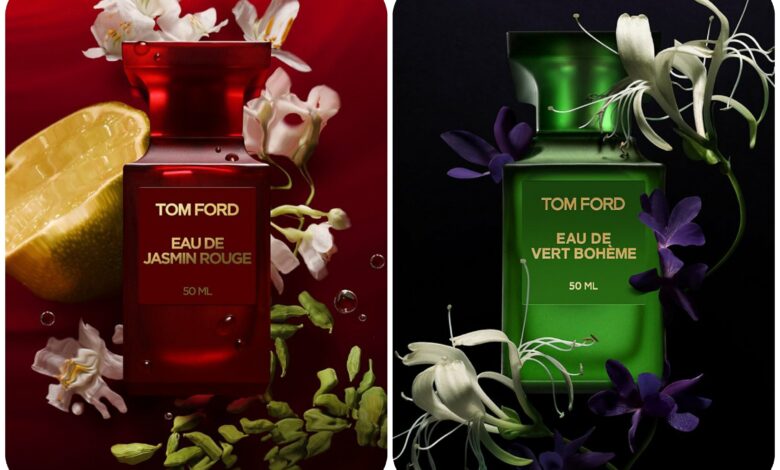 عطور جديدة من توم فورد Eau de Jasmin Rouge and Eau de Vert Boheme