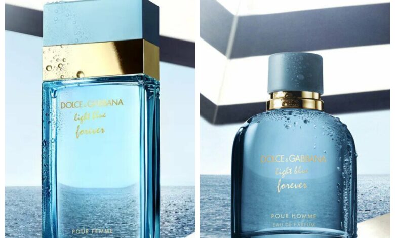 عطور دولتشي آند غابانا الجديدة لصيف 2021 Light Blue Forever Pour Homme and Pour Femma