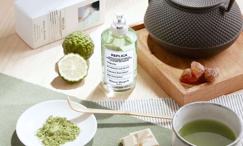 عطر شاي الماتشا في جلسة عطرية هادئة Matcha Meditation Maison Martin Margiela