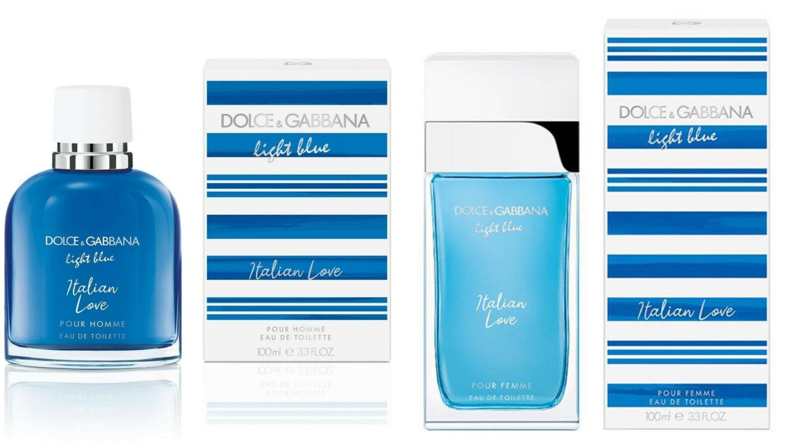 عطور دولتشي آند غابانا الجديدة 2022 | Light Blue pour Homme Italian Love and Light Blue Italian Love Dolce and Gabbana